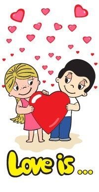 Вкладыш жвачки Love is