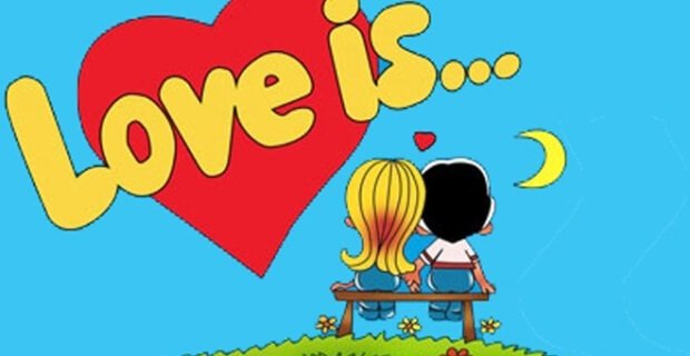 жвачка Love Is клубника банаб